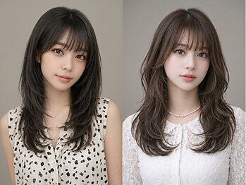 レム 仙台店(L.E.M)の写真/顔まわりで、可愛さは仕上がる。似合わせが得意なサロン