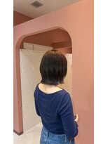 ニナ 梅田(nina)&nbsp;オリーブベージュ×レイヤーカット