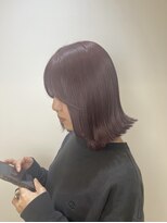 アッシュ 戸塚店(Ash)&nbsp;戸塚/髪質改善】ピンクブラウン×くびれ外ハネボブ[戸塚美容室]