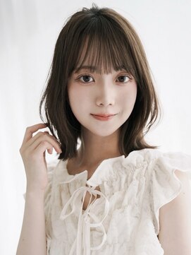アグ ヘアー ロロ 盛岡店(Agu hair lolo) 《Agu hair》外ハネボブ くびれヘア シースルーバング
