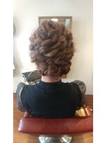 ライズ ヘア ブランド 豊中店(RISE HAIR BRAND)&nbsp;『RISE HAIR  BRAND豊中　山村』もこもこダウンアップスタイル