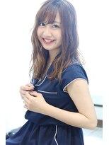 アーレル(Arlel)&nbsp;☆Arlel 池袋☆シースルー斜めバングジューシーハニーヘア