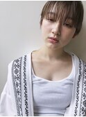 ストレートマッシュショート