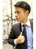 30代40代ビジネスツーブロクラシック刈り上げオールバックジェル