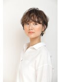 20代30代40代大人可愛い小顔ハンサムショートくせ毛風パーマ