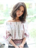 大人可愛いひし形ミディアムレイヤーデジタルパーマ20代30代40