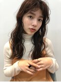 小顔,切りっぱなしオリーブアッシュ[渋谷/渋谷駅]