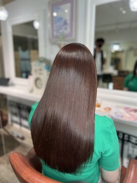 アルル 銀座(alulu) 透明感溢れるヌーディーカラー/髪質改善