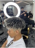 ツイスト60%×ホワイトメッシュ