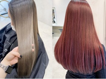 サボ(sabo)の写真/《マンツーマン×女性専用》こだわりの髪質改善で、カラーのモチもより一層UP♪何度も触りたくなる美髪に。