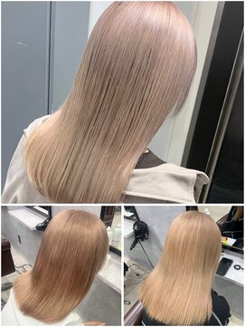 グラッジ 池袋(GLADGE) ハイブリーチ、カラー、ミルクティー