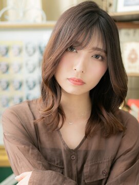 カバーヘア ブリス 上尾西口店(COVER HAIR bliss) 透明感センターパート外国人風レイヤーロングc5上尾20代30代40代