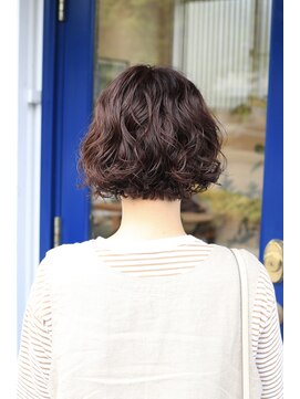 ヘアーサロン ビー(hair salon b.) グラボブ/スパイラルパーマ/ルビーブラウン/ミックスパーマ