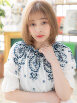 カバーヘア ブリス 北浦和(COVER HAIR bliss) シースルーバング外国人風ハイトーンカラーh3北浦和10代20代30代