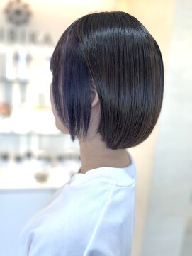 ヒビカ(HIBIKA) ナチュラルブラウン&インナーカラーブルーヴァイオレット