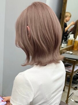 オズ 郡山桑野店(OZ) 黒髪ボブルフネビージュ小顔ワンレン