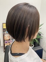 エルプラスヘアー 平尾店(L+hair) （50代）ショートボブ【髪質改善トリートメントでくせ毛改善】