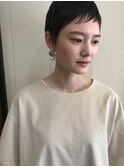 ベリーショート　前髪アシメ　短め前髪　ショート