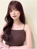 美髪レイヤーカット/顔まわりレイヤー/くびれミディアムレイヤー