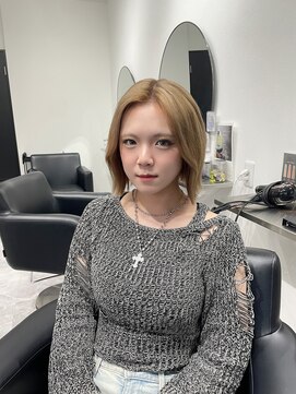 ジン(JIN) ☆くびれボブ☆韓国ボブ☆ハイトーンボブ☆久留米☆