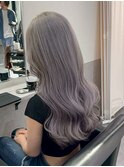 ボブウルフ天使の羽バング外ハネボブミルクティーグレージュ