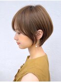 20代30代40代50代斜めバンググレージュカラーシルキーベージュ