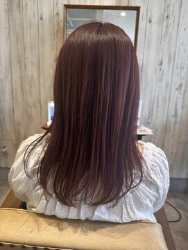 エヌアンドエー 杉戸高野台店(N&A) 透明感と深みを両立！ローズブラウンの艶やかセミロング