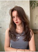 お洒落なレイヤーカットハッシュカットレイヤーボブ渋谷