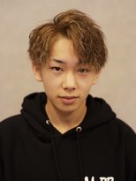 スター(STAR)&nbsp;メンズフェード×パーマ×ブラウンカラー