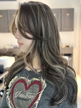 ハイライトカラー海外レイヤーカットケアブリーチダブルカラー