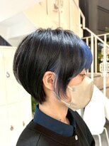 ジュベ 別府店(juve.)&nbsp;別府ショートボブ顔まわりレイヤーカット髪質改善インナーカラー