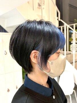 ジュベ 別府店(juve.) 別府ショートボブ顔まわりレイヤーカット髪質改善インナーカラー