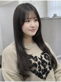 大人ガーリー/ダークアッシュ/似合わせカット/津田沼