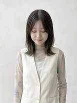 オレロ 国立(olelo) ナチュラルショート/ミルクブラウンダークパープル/ダウンバング
