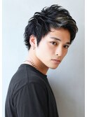 【Brandnew】メンズカット_フェザーショート_アップバング
