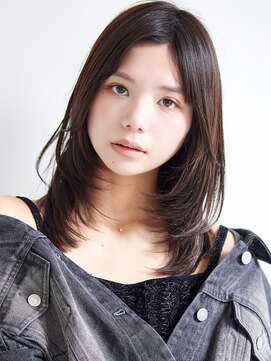 ラフィスヘアー ノア 上新庄店(La fith hair noa) 【La fith】レイヤーカット×暗髪カラー×顔回りカット