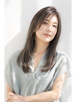 アッシュ 学芸大学店(Ash)&nbsp;ロング/大人女性/グレーアッシュ/白髪ぼかしハイライト