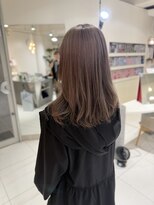 ステラ ヘア デザイン サロン(STELLA hair design salon)&nbsp;セミロング　ダブルカラーでグレージュ　【杉若】