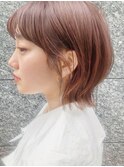【EMMA GINZA】マロンベージュ　小顔みせボブ【MARIA】