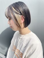 ヌード(NUDE)&nbsp;NUDE#インナーカラー20代30代 ワンレンボブ ボブカット ミニボブ