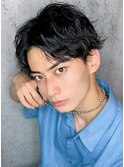 20代30代メンズスパイラルパーマ束感ワイルド無造作カール