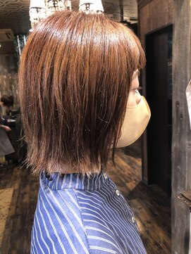 ヘアー クリエイト カルバリ(HAIR CREATE Calbari) 透明感ブラウンボブ