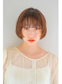 ひし形ショートボブマッシュ/大人可愛い似合わせ丸み小顔<青山>