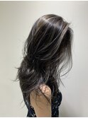 20代30代ハイライトバレイヤージュブリーチ立体感透け感