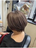 ラベンダーグレー×ショート