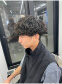波巻きパーマ