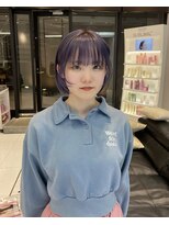 キーン 吉祥寺店(keen)&nbsp;《keen×オオキタ》アメジストパープル×切りっぱなしボブ