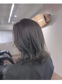 #ミディアムボブ#グレージュ#髪質改善