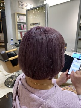 ヘアアンドメイク アース 入間店(HAIR&MAKE EARTH) ラベンダーボブ
