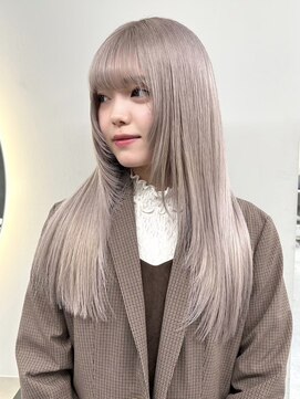 ソル ジングウマエ(SOL JINGUMAE) ミルクティーベージュレイヤーインナーカラーグレージュカラー